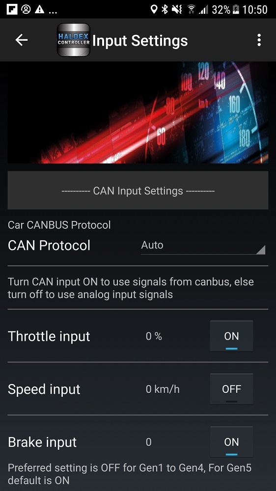 Haldex Controller canbus input protocol