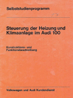 SSP 017 Steuerung der Heizung und Klimaanlage im Audi 100