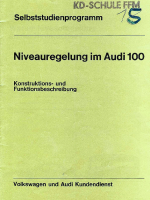 SSP 018 Niveauregelung im Audi 100