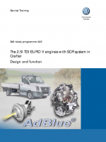 SSP 446 The 2,5l TDI EURO V engines with SCR system in Crafter