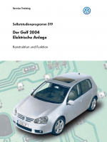SSP 319 Der Golf 2004 - Elektrische Anlage