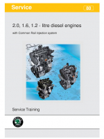 SSP 080 2.0, 1.6, 1.2 - litre diesel engines with Common Rail