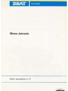 SSP 006 Mono-Jetronic