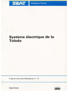 SSP 011 Système électrique de la Toledo