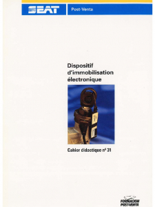 SSP 031 Dispositif dimmobilisation électronique