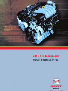SSP 102 Moteur 2,0 L FSI Mécanique