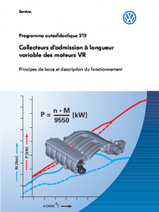 SSP 212 Collecteurs d’admission à longueur variable des moteurs VR