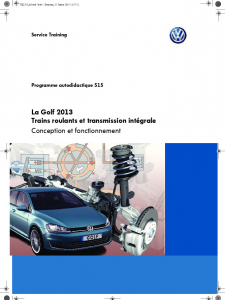 SSP 515 La Golf 2013 - Trains roulants et transmission integrale