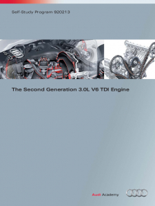 SSP 920213 - The Second Generation 3,0L V6 TDI Engine