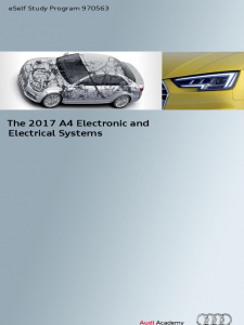 SSP 970563 - The 2017 A4 Electronic and Electrical Systems