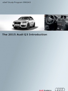 SSP 990243 - The 2015 Audi Q3 Introduction